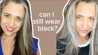 Can you still wear neutral colors with gray hair [upl. by Atteram]