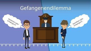 Spieltheorie  Das Gefangenendilemma mit Beispiel erklärt [upl. by Allenad]