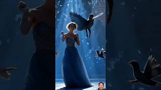 A Woman Fuses with A Crow on AGTamericagottalent agt magic talentshorts [upl. by Noellyn]