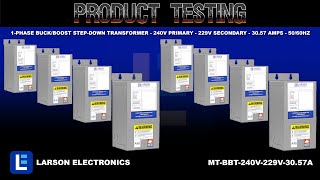 1Phase BuckBoost StepDown Transformer  240V Primary  229V Secondary  3057 Amps  5060Hz [upl. by Wolff]