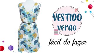 VESTIDO DE VERÃO  FÁCIL PARA INICIANTES [upl. by Lambertson]