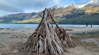 Glenorchy Lake Wakatipu Walking Tour  Queenstown  New Zealand  South Island  4K Video [upl. by Hernando780]