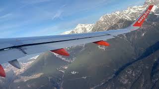 MOUNTAIN VIEWS  EasyJet A320 Takeoff from Innsbruck Airport [upl. by Bronwen377]