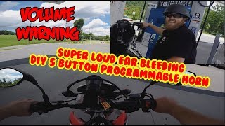 DIY SUPER LOUD 5 button programmable horn Ear bleed warning [upl. by Halludba429]