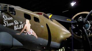 Shoo Shoo Shoo Baby  B17 Bomber  National Museum of the United States Air Force in Dayton Ohio [upl. by Enybor]