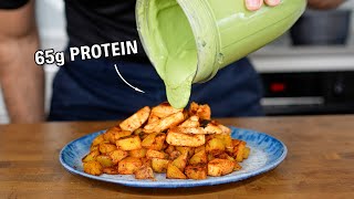 Crispy Potatoes amp Chicken With A Delicious Creamy Sauce 65g Protein [upl. by Derayne]