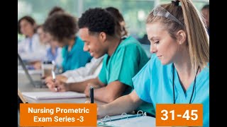 PROMETRIC EXAM FOR NURSES Paper3MOHHAADOMSBDHANursing Prometric Questions amp AnswersQ31Q45 [upl. by Dareg]