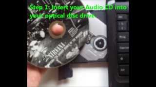 How To Convert Audio CD To Mp3  Rip Music From a CD Using Windows XP Vista 7 or 8 [upl. by Zingale274]