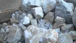 Fintec 1107 jaw crusher crushing limestone in Alabama [upl. by Idorb]