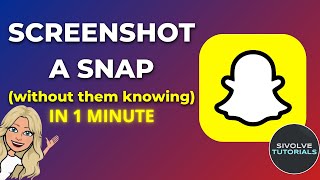 How to Screenshot a Snap WITHOUT Them Knowing NO NOTIFICATION  1 Minute Guide [upl. by Marlowe957]