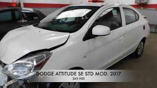 Autos Dodge Attitude 2017 Accidentados [upl. by Yelha]