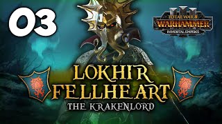 RISE OF THE BLACK ARKS Total War Warhammer 3  Lokhir Fellheart  Dark Elves IE Campaign 3 [upl. by Kcitrap]