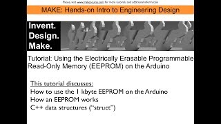 Tutorial Using the Arduino EEPROM for Long Term Data Storage [upl. by Saihtam645]