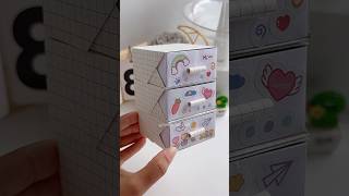 🗄️DIY 3tier Paper Cabinet Easy ✨ shorts art diy craft youtubeshorts [upl. by Chandler750]