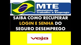 Saiba como recuperar Login e Senha do SeguroDesemprego [upl. by Neemsaj459]