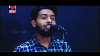 Neettum Kaikal Thattalle Allah  Binshad Singing in media vision channel [upl. by Laersi422]