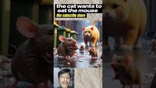 the cat wants to eat the mouse cat catvideos catshorts [upl. by Melburn]