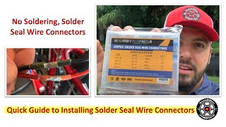 How to Connect EBike Electric Bicycle Battery Wires No Soldering With Solder Seal Connectors [upl. by Assenaj]