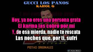 GUCCI LOS PAÑOS KAROL G DJ JOSE CHICAGO KARAOKE [upl. by Tudor]