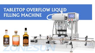 How To Use Benchtop Automatic Overflow Filling Machine For Vodka [upl. by Foss178]