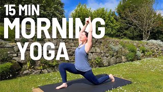 BEGINNERS Yoga Flow To Wake Up  15 min energising morning yoga flow [upl. by Cowan570]