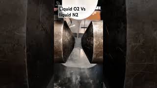 What happened liquid N2 vs liquid O2 [upl. by Lichter]