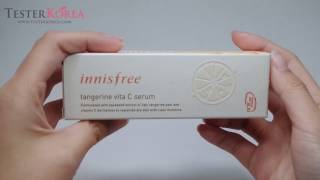 TESTERKOREA INNISFREE Tangerine Vita C Serum [upl. by Ezeerb]