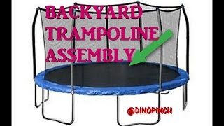 Round Trampoline ASSEMBLY [upl. by Llain82]