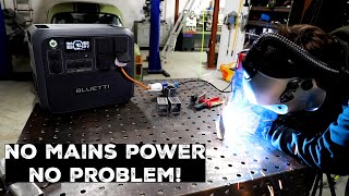 Can You Power a Welder with a Portable Power Station Lets Find Out [upl. by Znerol]