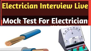 Live Electrical Interview For Electrician  Electrician Ke Liye Live Interview [upl. by Pren]