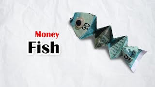 Money Origami Fish Making with Currency  Crafting with Money [upl. by Enela]