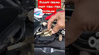 Scoopy fi sering mesin mati tibatiba dijalan video short [upl. by Milzie]