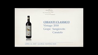 Global Tasting 2020 il Chianti Classico 2018 [upl. by Maiah]