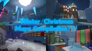 FE2 Map Compilation 12 WinterChristmas Maps Compilation [upl. by Dinerman]