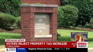 Voters reject property tax increase in Tuscaloosa [upl. by Hughett]