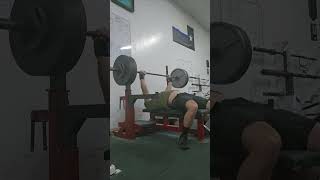 335lb Bench Press x2 powerlifting strongman powerliftingmotivation bench benchpress power [upl. by Ilatfan]