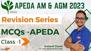 APEDA AM amp AGM 2023  Important MCQs APEDA  By Kailash Sir [upl. by Akeinahs]