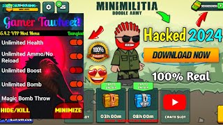 How to hack Mini Militia 2024 🤩 Mini Militia ko kaise hack kre 🥰 Latest Hack  Mini Militia mods [upl. by Cordi]