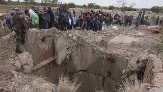 Protesters Demand Return of Illegal Miners in South Africa [upl. by Eenej894]