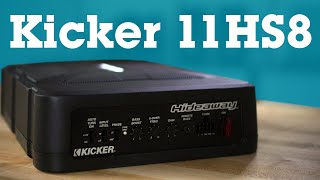 Kicker 11HS8 Hideaway compact powered subwoofer  Crutchfield [upl. by Anauqal]