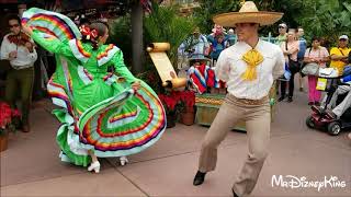 Beautiful Holiday Folklorico Dancers Showcase Mexico at Epcot [upl. by Aivat445]