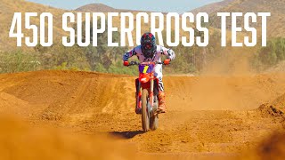 2025 Supercross 450 Test with Jo Shimoda [upl. by Animlehliw]