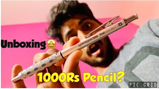 Unboxing ₹1000 Mechanical Pencil  Kya Ye Pencil Apne Price Ko Justify Krta h  Pentel Graphgear [upl. by Ariahay]