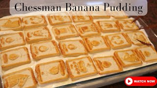 Quick Easy Delicious Chessman Banana Pudding  Dessert Recipe Must Have [upl. by Merilee943]