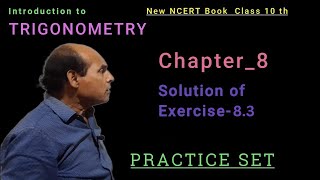 class 10th introduction to trigonometry ch8  class 10 introduction to trigonometry ex83 [upl. by Carhart]