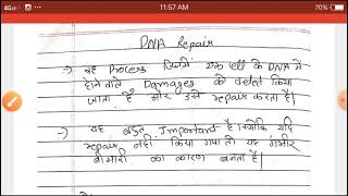 Mismatch repair mechanism  DNA repair  Hindi  Notes  Part 4 [upl. by Duj]