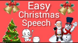 Easy Christmas speech  5 lines on christmas in english  Christmas speech  5 lines on christmas [upl. by Wurst]