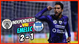 INDEPENDIENTE DEL VALLE VS EMELEC 2  1 LIGAPRO SEGUNDA ETAPA FECHA 6 EN VIVO [upl. by Imray]