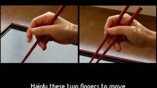 The Answer Book Guide to mastering the chopsticks within 5 minutes How to hold chopsticks [upl. by Lyris986]