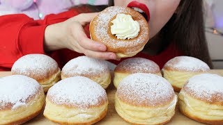 DONUTS with Chocolate Milk Mukbang ASMR Eating Sounds [upl. by Uaerraj]